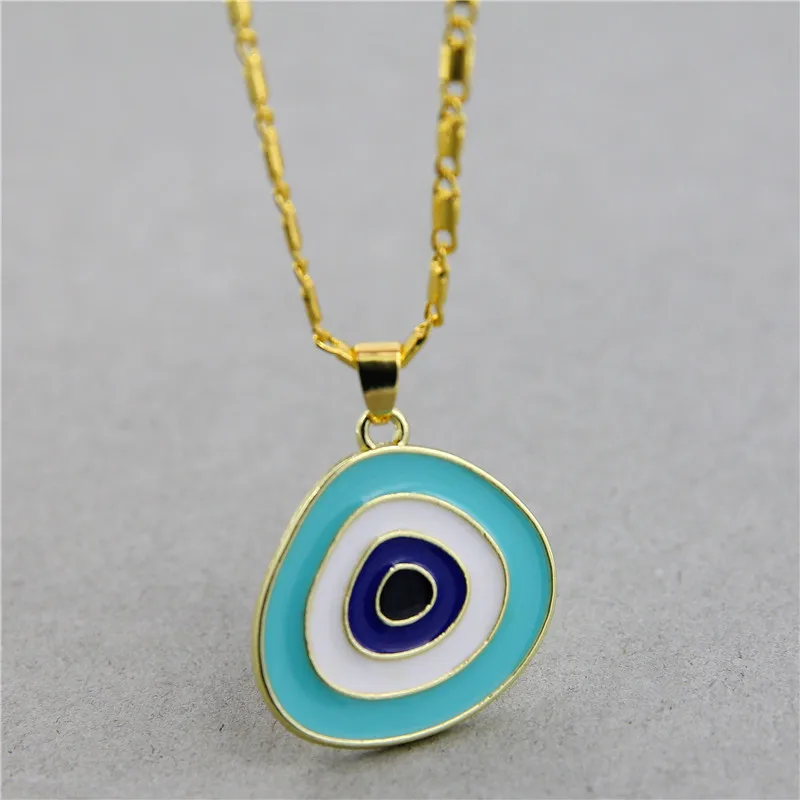 Ожерелье женское с подвеской в виде сердца и радуги |