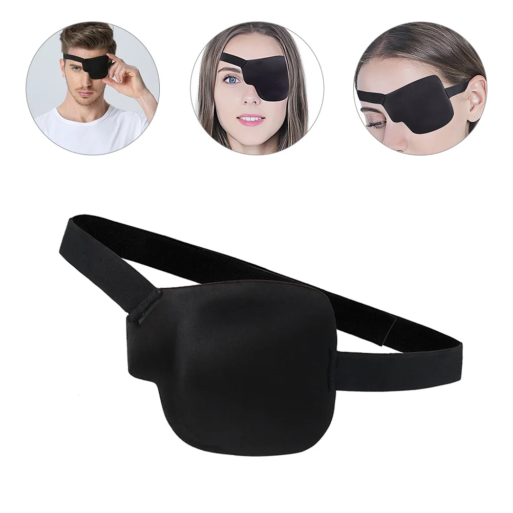 

3 Pcs Single Eye Mask Strabismus Amblyopia Patch Blindfold Cover Kids Polyester