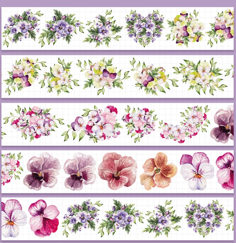 

10 м пружинный цветок PET Washi лента