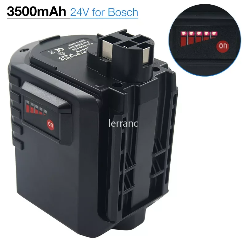 

Ni-Mh 3.5Ah Replacement for Bosch 24V Battery BAT019 BAT020 BAT021 2607335082 2607335083 BBH24VRE GBH24VRE 11225VSR