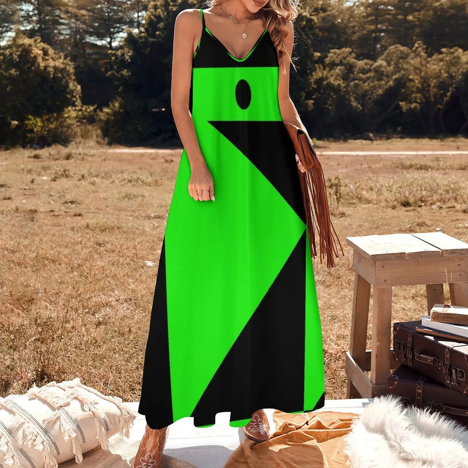 Шиго Хэллоуин костюм длинное платье без рукавов роскошное женское вечернее