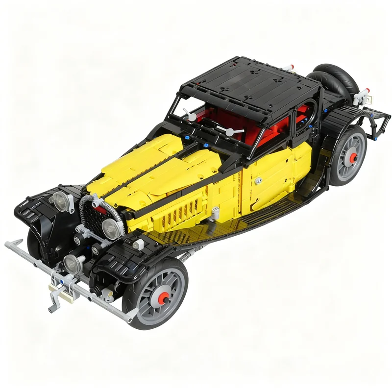 Фото 3627 деталей MOC Bugatti 50T: Техническая модель-конструктор, Рождественский подарок, Игрушка, Креативная идея для самостоятельной сборки, Кирпичики для детей №2