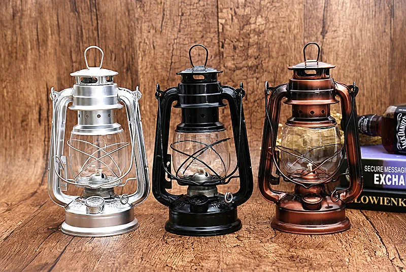 Уличная лампа для кемпинга портативная керосиновая в стиле ретро