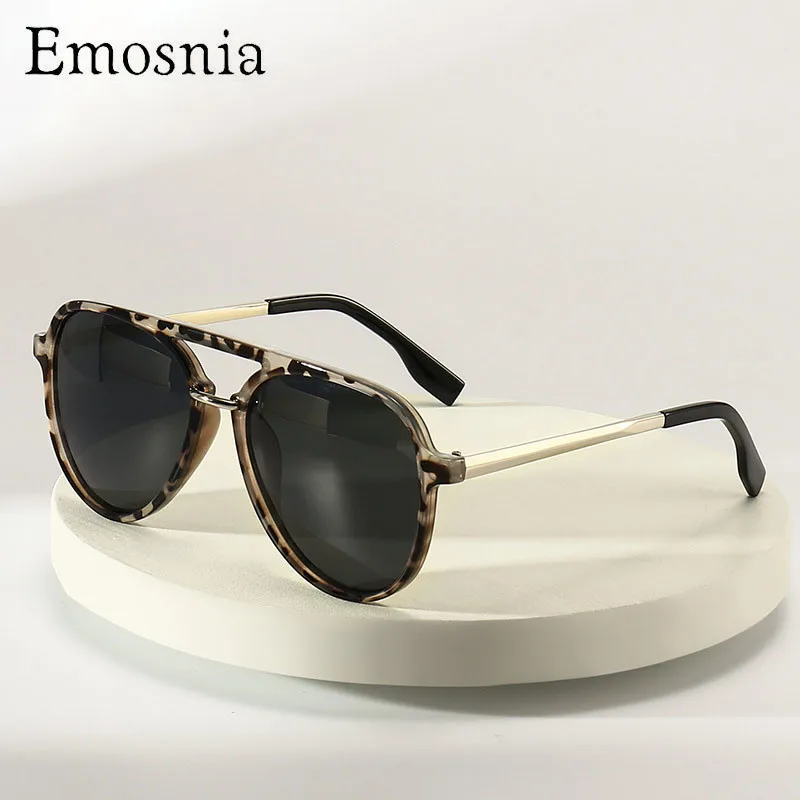 

Classic Oversized Polarized Men Sunglasses Fashion Plastic Pilot Luxury Lady Sun Glasses Vintage Unisex Driving Shades UV400