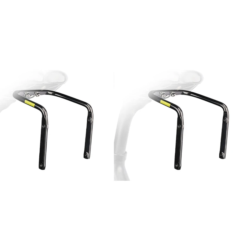 

2X Bicycle Saddle Bag Stabilizer Bracket MTB Road Bike Rear Rack Bag Stand With Kettle Mounting Hole For Bike