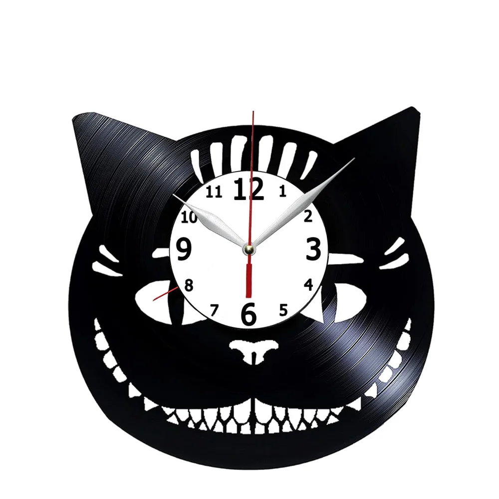 

Cats Clock Cats Vinyl Record Clock Small Wall Clock Wall Decor Cats Handmade Clock Hanging Wall Art Wall Accessories