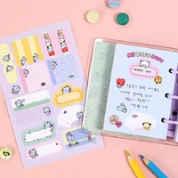 2022new 21btmini series index stickers bookmarks notebook hand account stickers water cup decoration stickers