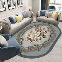 european pastoral bedroom bedside carpet living room coffee dining table oval rug boho persia morocco floor mat