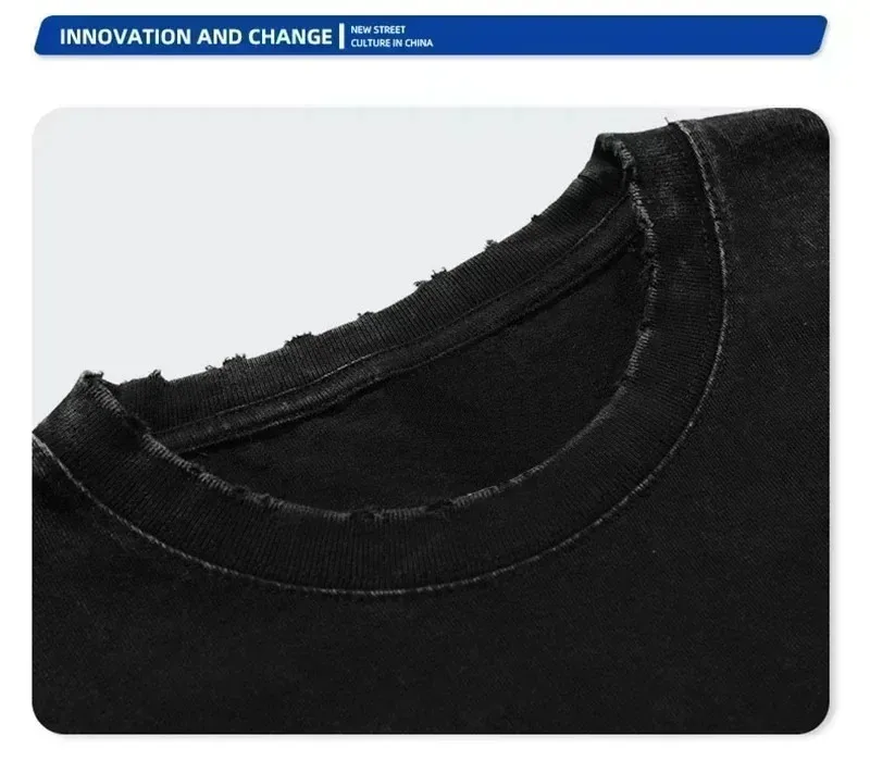 Мужская Футболка Оверсайз В Стиле Хип-хоп Хлопковая Уличная Одежда Готическом С