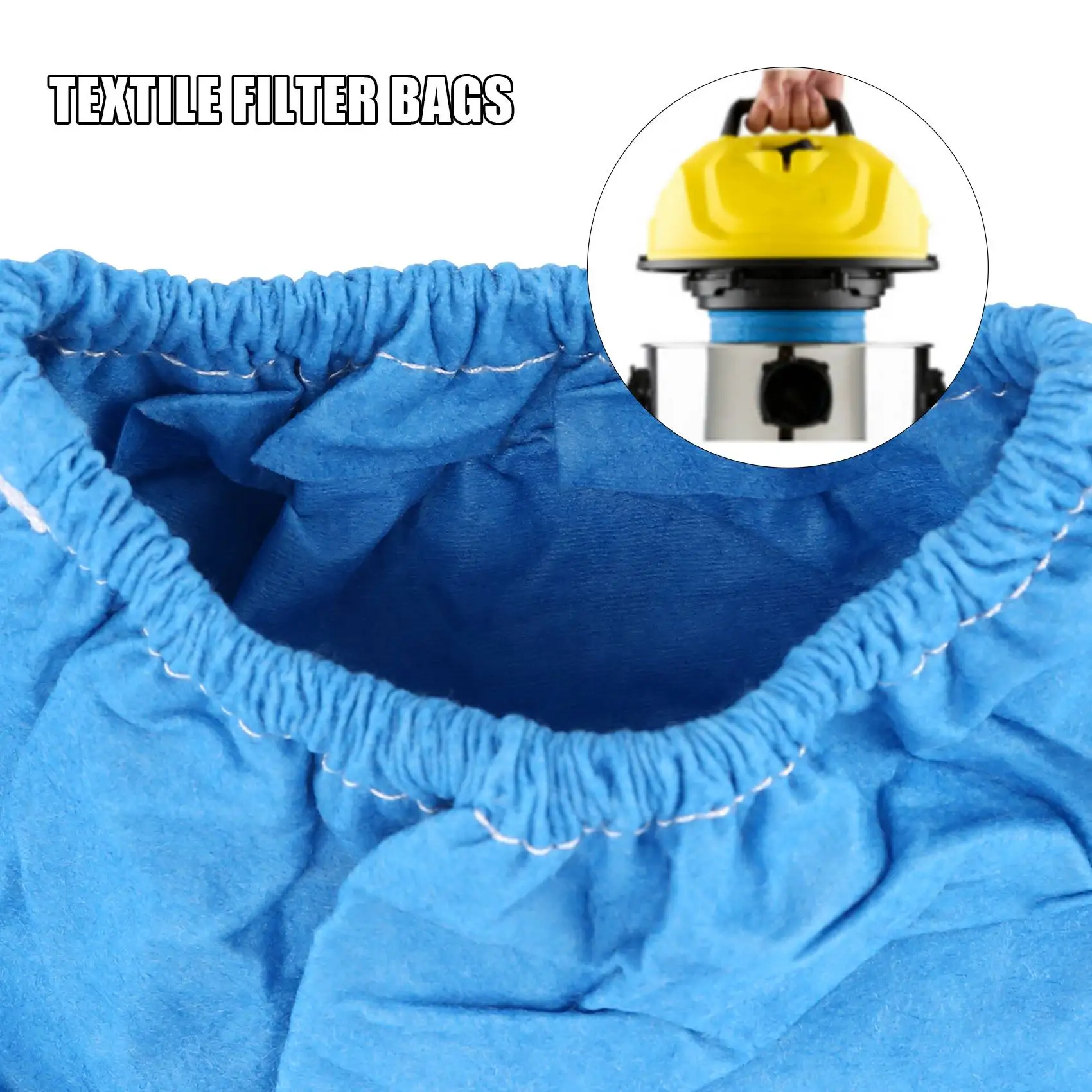 Текстильные фильтр-мешки для влажной и сухой пены пылесоса Karcher MV1 WD1 WD2 WD3
