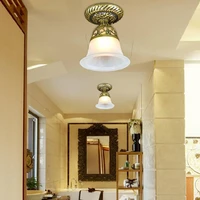 european ceiling lights for bedroombalconyaislekitchen led ceiling lamp e27 glass shade lighting fixtures ac85 265v