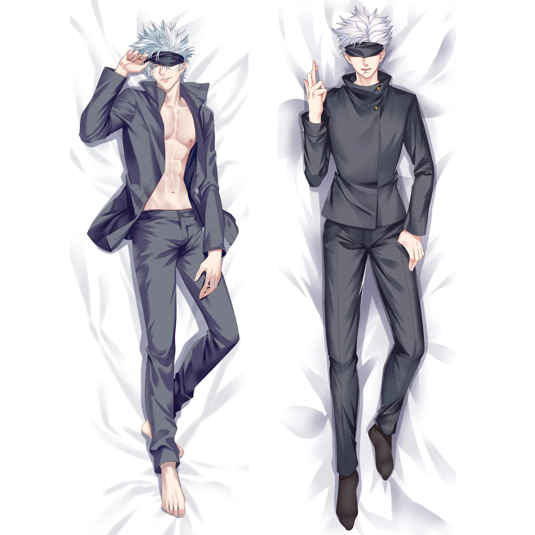 50x180 см аниме юютсу Kaisen Gojo Satoru Dakimakura обнимающая подушка для тела Чехол Сделай Сам индивидуальная Кожа Наволочка