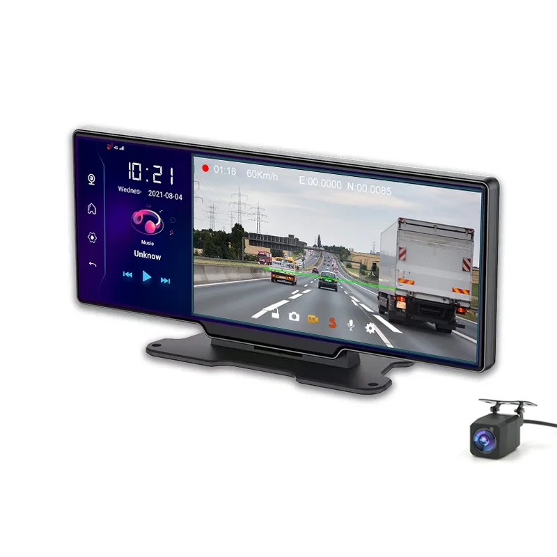 

Автомобильный видеорегистратор, сенсорный экран 10,26 дюйма, 4G, GPS-навигация, Android 8,1, Автомобильный видеорегистратор 1080p, видеорегистратор с двумя объективами, 2 Гб + 32 ГБ, ADAS, Wi-Fi