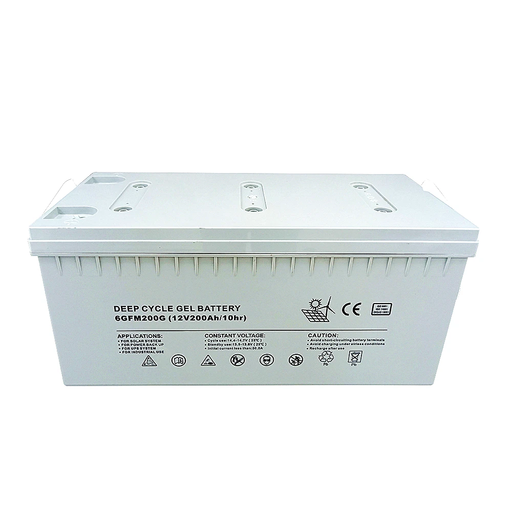 

Gel 200AH 12V Inverter battery charger controller solar off grid price solar car dual battery system deepcycle