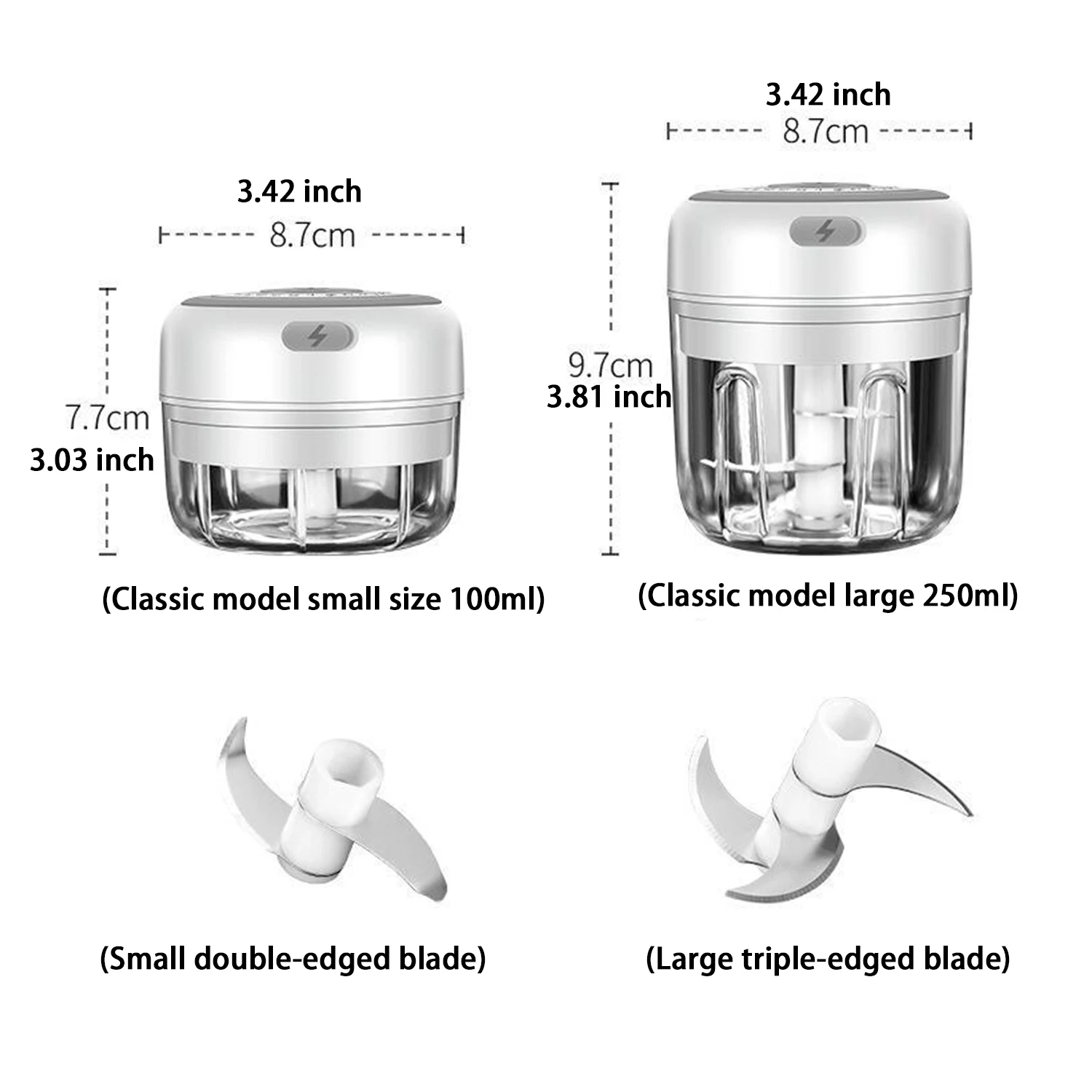 Электрическая чеснока давилка беспроводной мини-артефакт кухонный измельчитель