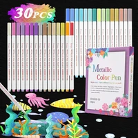 30pcsset color acrylic paint marker pens set permanent for stone glass card making metal fabric art school supplies