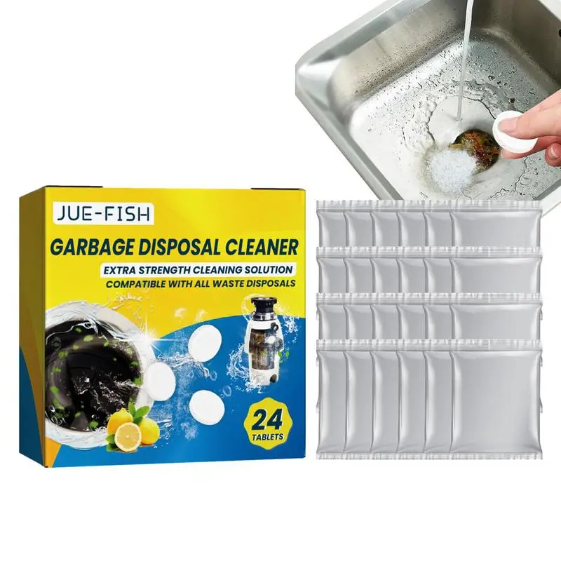 

24Pcs/box Cleaning Tablets Decontamination Kitchen Toilet Bathtub Sewer Cleaner Convenient Kitchen Accessories Sink Cleaner Tool