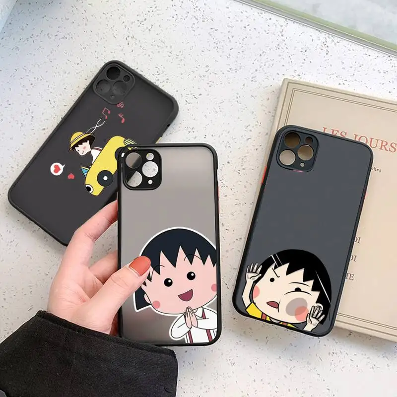 

Chibi Maruko Phone Case For iphone 13 12 11 7 8 plus mini x xs xr pro max matte transparent cover