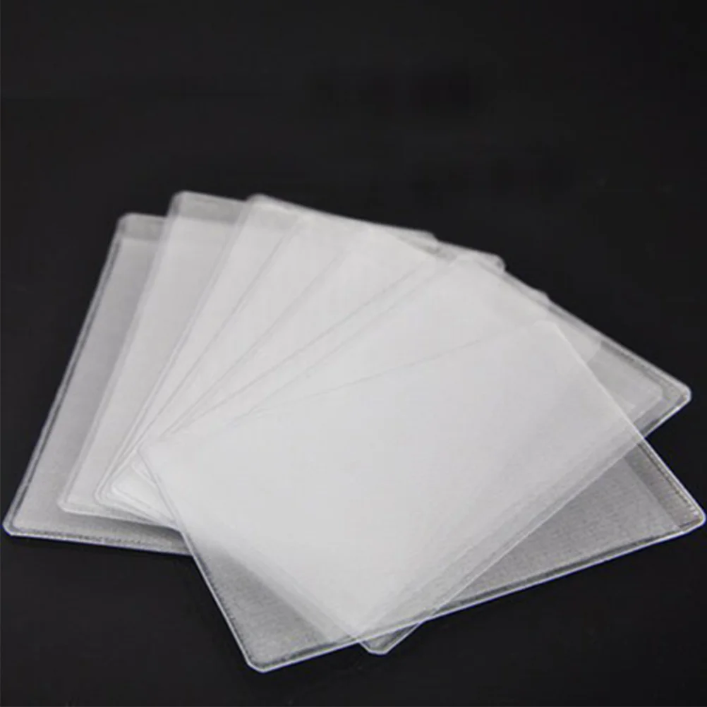 

50pcs Transparent Cover Dull Holder for Bus Identity Bank