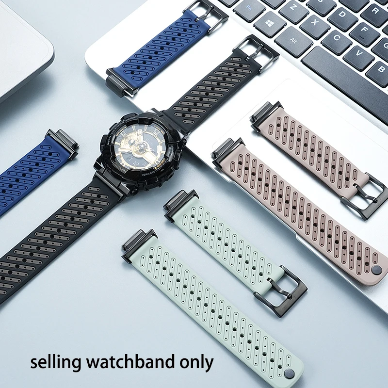 Фото Силиконовый ремешок для часов Casio GA110 Black Knight GM110 G GA700 GA150 GA100 GD120 для активного отдыха, альпинизма и велоспорта №4