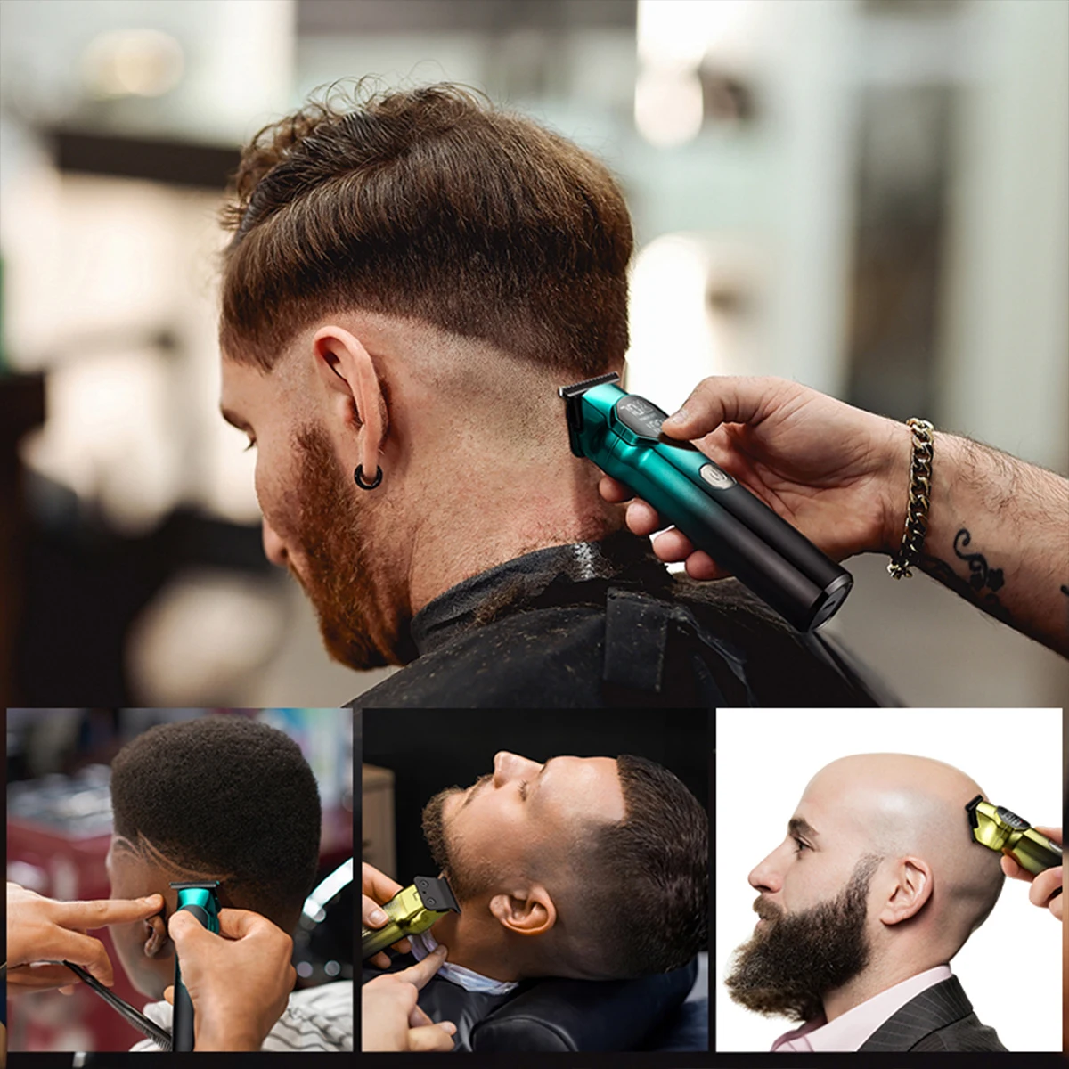 LM-661 2024 новинка Hairsalon домашняя мужская резная машинка для стрижки волос Resuxi