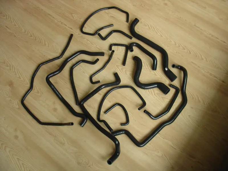 Черный силиконовый шланг охлаждающей жидкости радиатора для 1985-1991 RENAULT 5GT R5 TURBO 1985