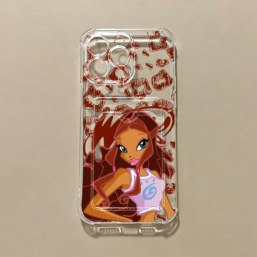 Фото Новый чехол для телефона с картхолдером W-Winx Club для Samsung Galaxy S26 S25 S24 S23 S22 S21 S20 FE Edge Plus Ultra M33 M53 M54 5G №4