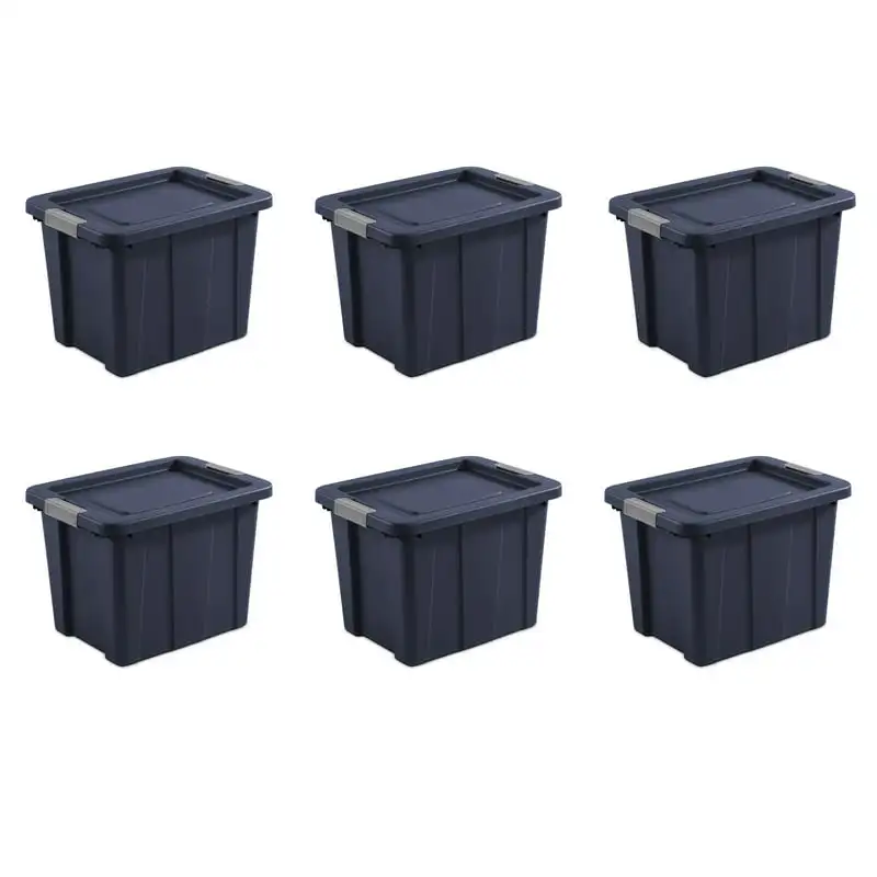 

Gallon Latching Tuff1 Tote Plastic, Dark Indigo, Set of 6