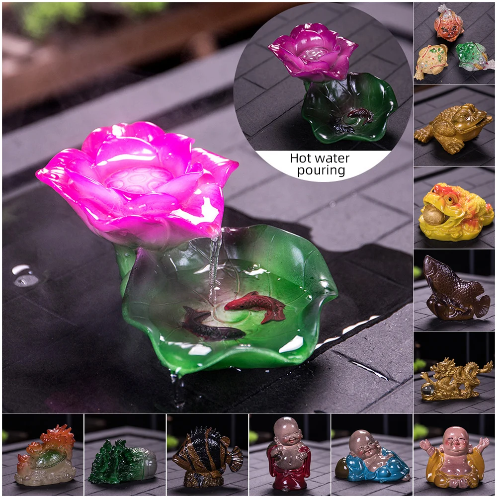 Color-changing Tea Pet Ornaments Chinese Tea Pet Kung Fu Tea Set Decoration Accessories
