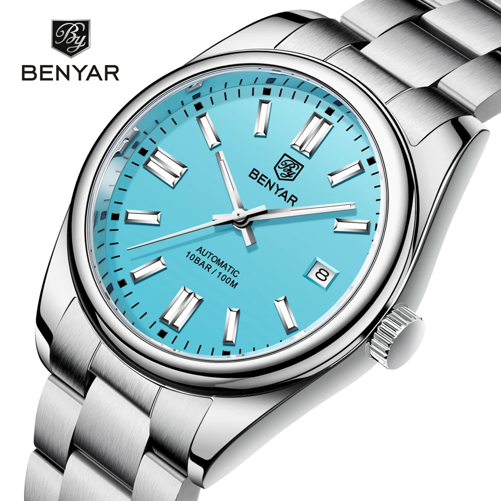 BENYAR Mens Watches 2023 Automatic Watch For Men Top Luxury Men Mechanical Wristwatches Sport 100M Waterproof Clock Reloj Hombre