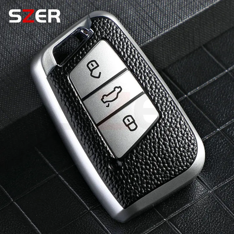 

Кожаный Чехол Для Смарт-ключа Из ТПУ, Защитный Чехол Для VW Volkswagen Magotan Passat B8 Skoda Superb Kodiaq A7 Tiguan MK2 CC