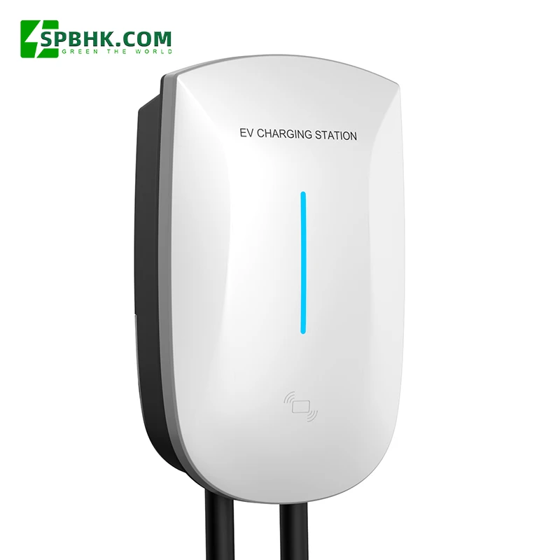 

Home 7kw ev charger adapter 11KW 22kw ocpp1.6 AC Type2 EV wall-mounted electric car charger station with 5m cable