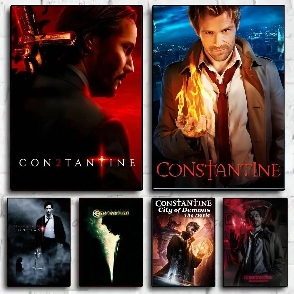 Фото Фильм Constantine, классический постер с фильмом, высокое качество, водонепроницаемая наклейка с принтом для бара, гостиной, декор, подарок №2