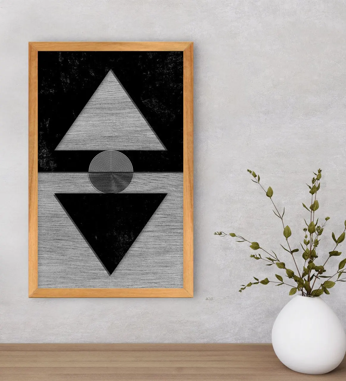 

BK Home Modern Art Decorative Retro Wood Tablo-8