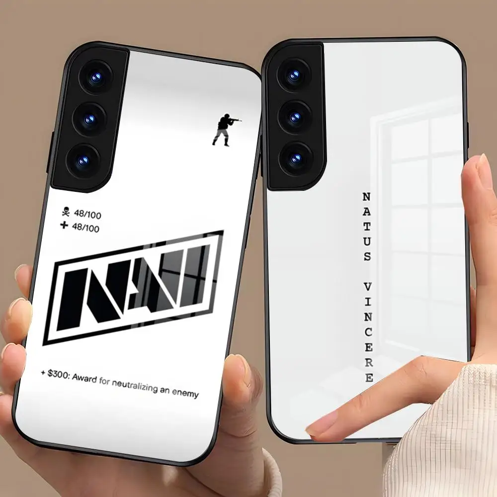 Фото Чехол для игрового телефона N-Natus V-Vincere для Samsung S26 S25 Plus S20 S20 Plus S22 Ultra S23 FE S21 Plus S21 Ultra, стеклянная крышка №1