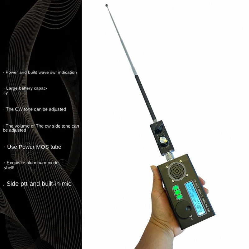 

USDX QRP короткий радиопередатчик + мини-ANT 20 Вт QRP полный диапазон HF антенна тюнер 8 диапазонов SSB/CW QRP трансивер