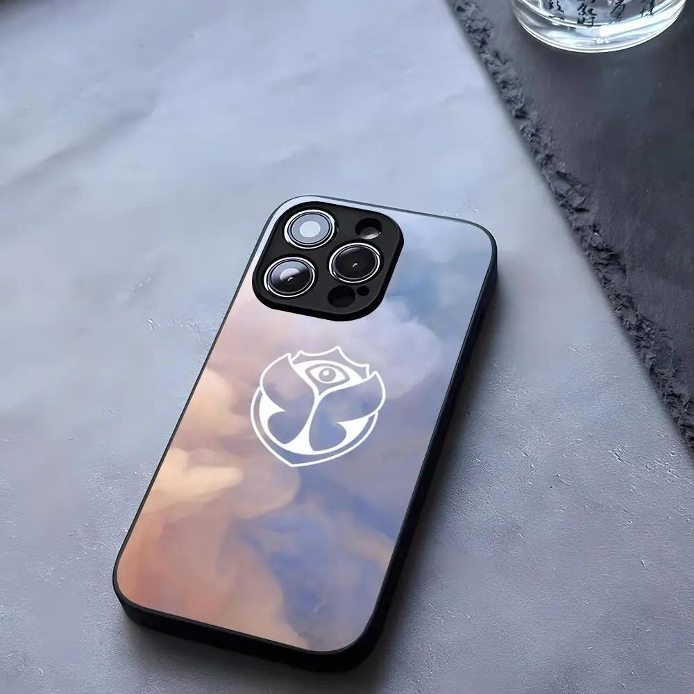 Чехол для телефона T-TomorrowlandS Music Festival из закаленного стекла iPhone 13 14 16 12 15 11 Pro XS Max Plus