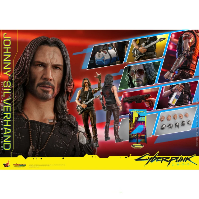 

In Stock HotToys VGM47 1/6 Keanu Reeves Cyberpunk 2077 Anime Action Figure Toy Gift Model Collection Hobbies