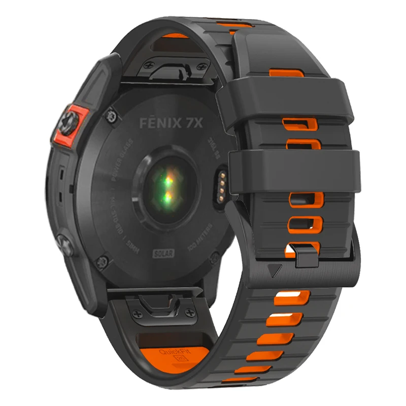Ремешок Quickfit для часов Garmin Fenix 7 7X Pro 5X 5 Plus 6X 6 силиконовый ремешок Forerunner 965 955 Epix Watch