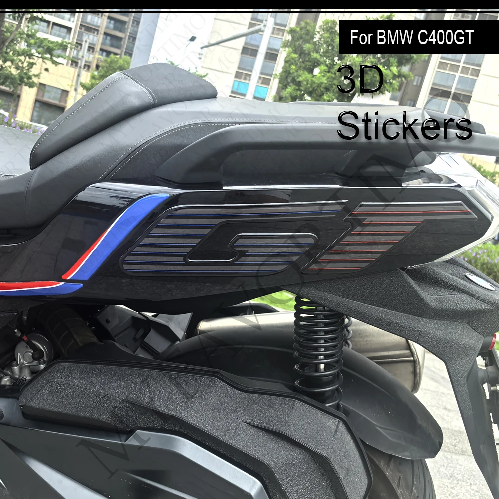Фото Для мотоцикла BMW C400GT: комплект наклеек на топливный бак, обтекатель, передний обтекатель, крыло, наклейки-декали для скутера C400GT №3