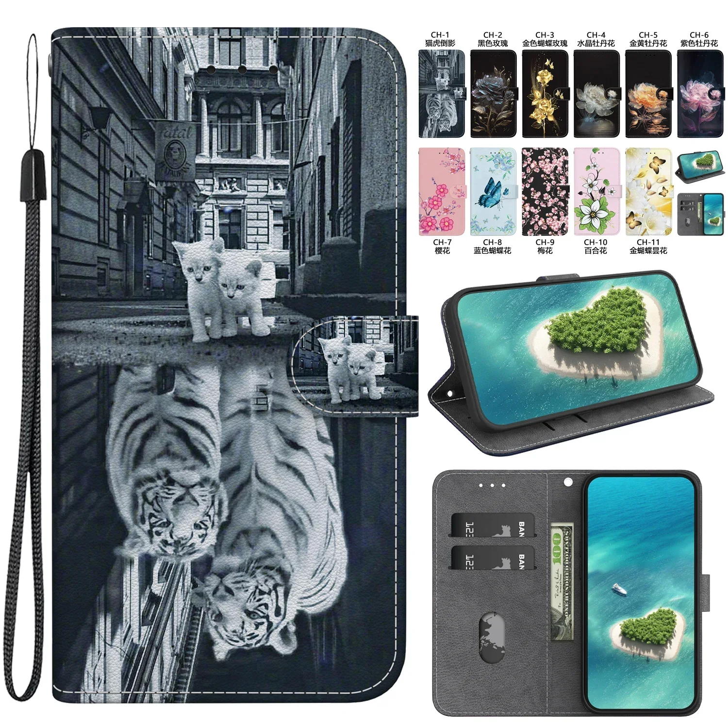 Чехлы для OPPO K12 K12X K11X F25 Pro чехол-книжка-бумажник чехлы телефонов Sunjolly чехол