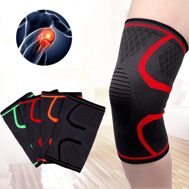 

Fitness Compression Basketball Knee Gym Sport Cycling Support Kneepads Running Knee Volleyball Elastic Sleeve Braces Nylon