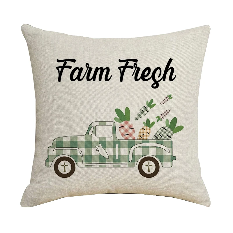 

Decor Pillowcase Easter Carrot Cushion Cover For Sofa Home Car Children Room Linen Pillow Cover 45X45cm