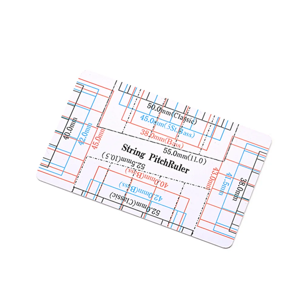 

Plastic Guitar String Measuring Ruler Guitar Gauge Luthier Measuring Tool