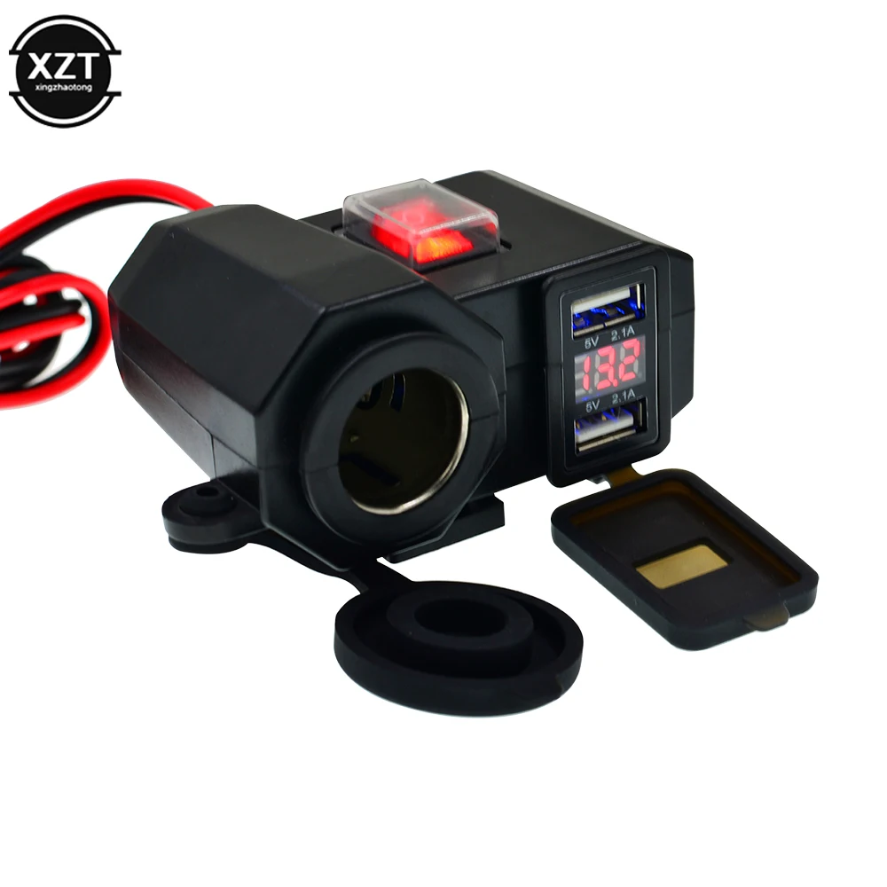 

Адаптер питания для прикуривателя мотоцикла, 5 В, 2,1 А