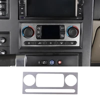 for hummer h2 2003 2009 aluminum alloy silver car car air conditioning control button panel trim cover car accessories