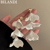 bilandi 925%c2%a0silver%c2%a0needle jewelry flower tassel earrings 2022 new trend exaggerated acrylic drop earrings for women gifts