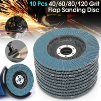 10pcs 125mm professional flap discs 5 inch sanding discs 406080120 grit grinding polishing wheels blades for angle grinder