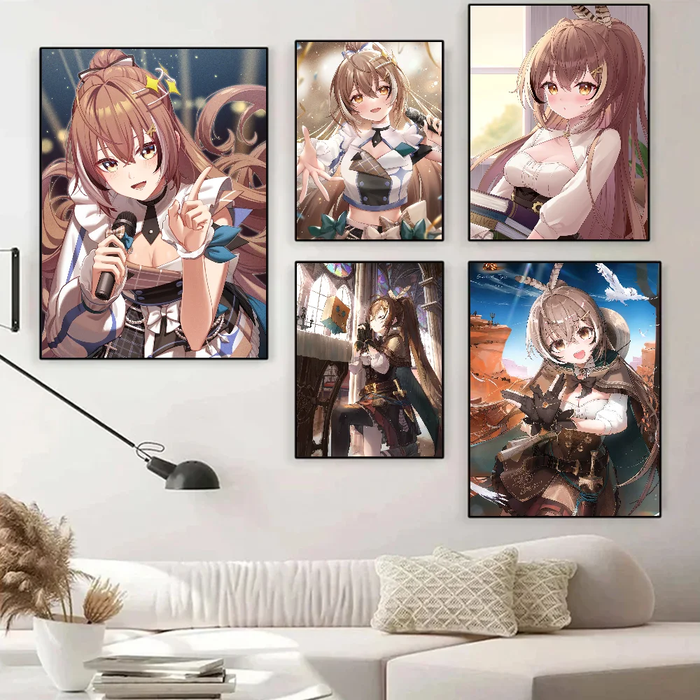 Nanashi Mumei Hololive Girl Channel Самоклеящаяся Водостойкая Бумажная Наклейка Для Кофейни