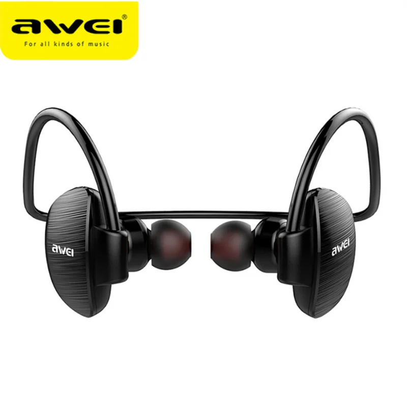 

Awei A847BL Wireless Bluetooth Sport Earphones HD Sterep Sound Neckband With Microphone For IPX4 Waterproof Running Earphone